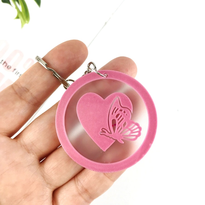 Sa Resin Jewelry Mold Silicone KeychainResin Mold, Cetakan Resin Huruf Bulat Dengan Lubang