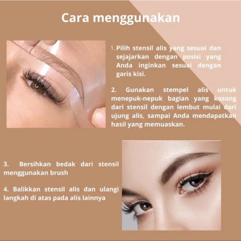 COD Eyebrow Fit Powder Stamp Viral Template Simple Fleksibel Mudah Murah Original 13in1 Lengkap Waterproof Tahan Lama Cetakan Alis Tali Simple Alis Wanita Kosmetik Mata Instan