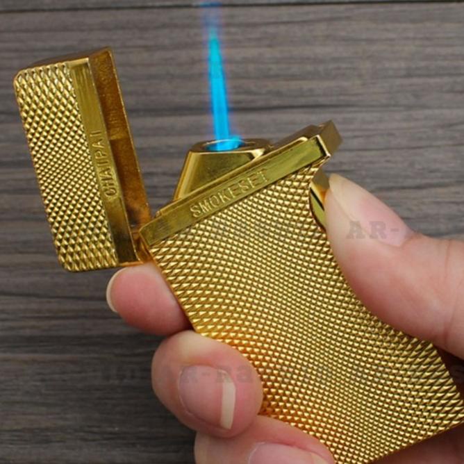 Mancis Las Gas Gold Chaipai Smoke Set Hp 13213