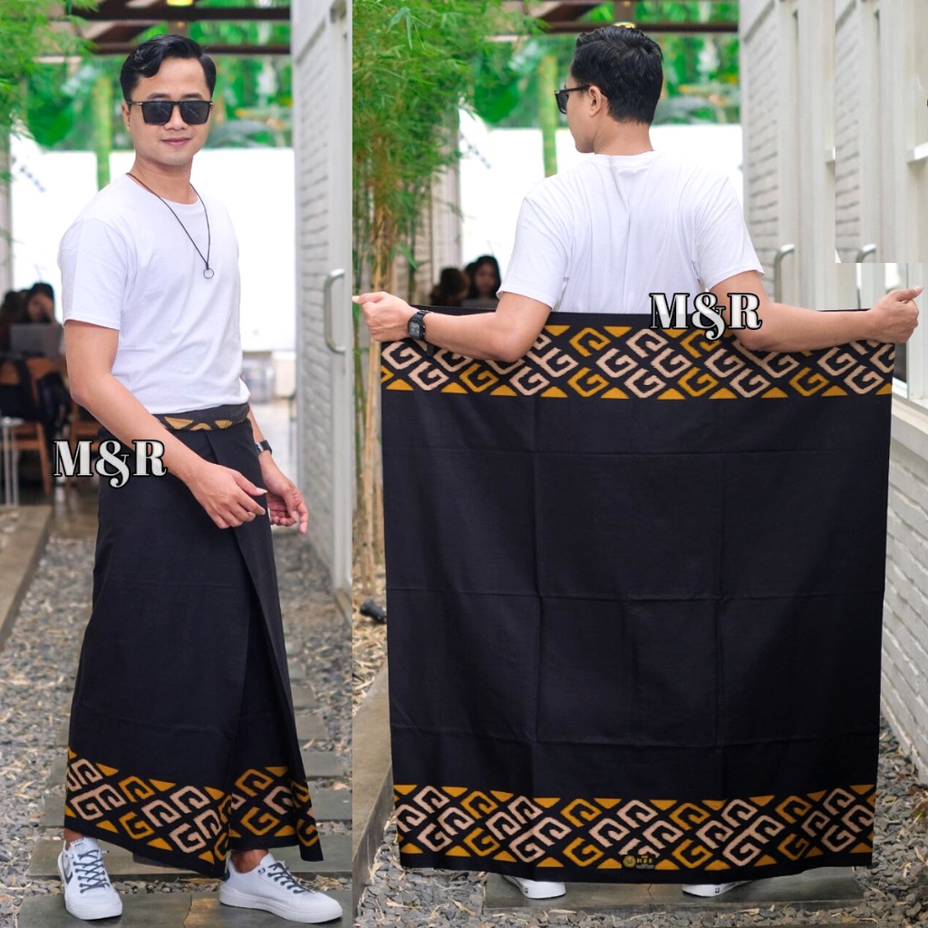 Sarung Batik Pekalongan / Sarung Hitam / Sarung Batik Pria