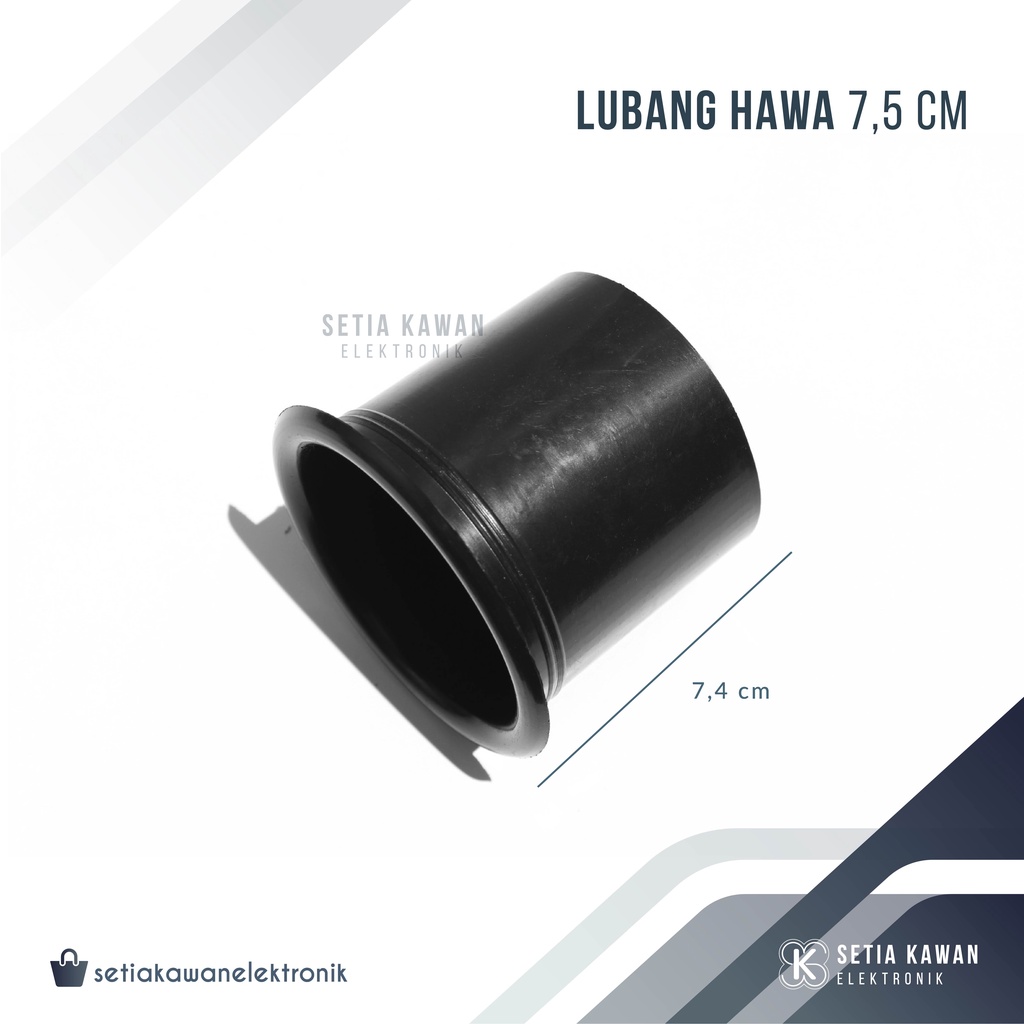 Lubang Angin Box Speaker 7,5 cm / Lubang Hawa Salon Speaker