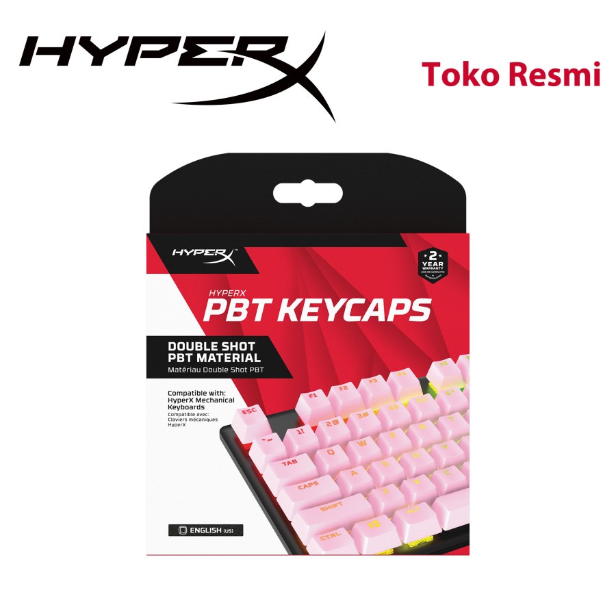 HyperX PBT Keycaps - Full Key Set (US Layout)