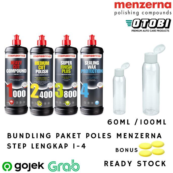 Bundling Paket Poles Menzerna Repack 4 Step 1000 2400 3800 Sealing Wax