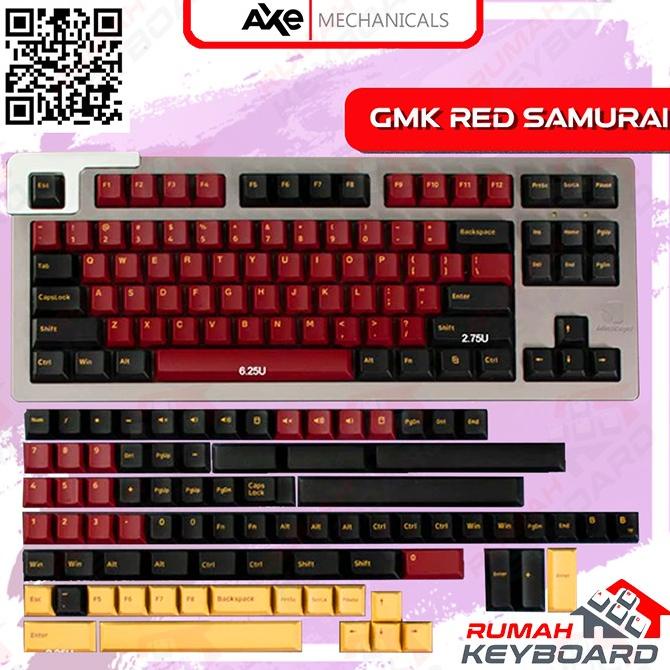 KEYCAP - KEYCAPS - CHERRY - GMK RED SAMURAI - PBT - DYE SUB