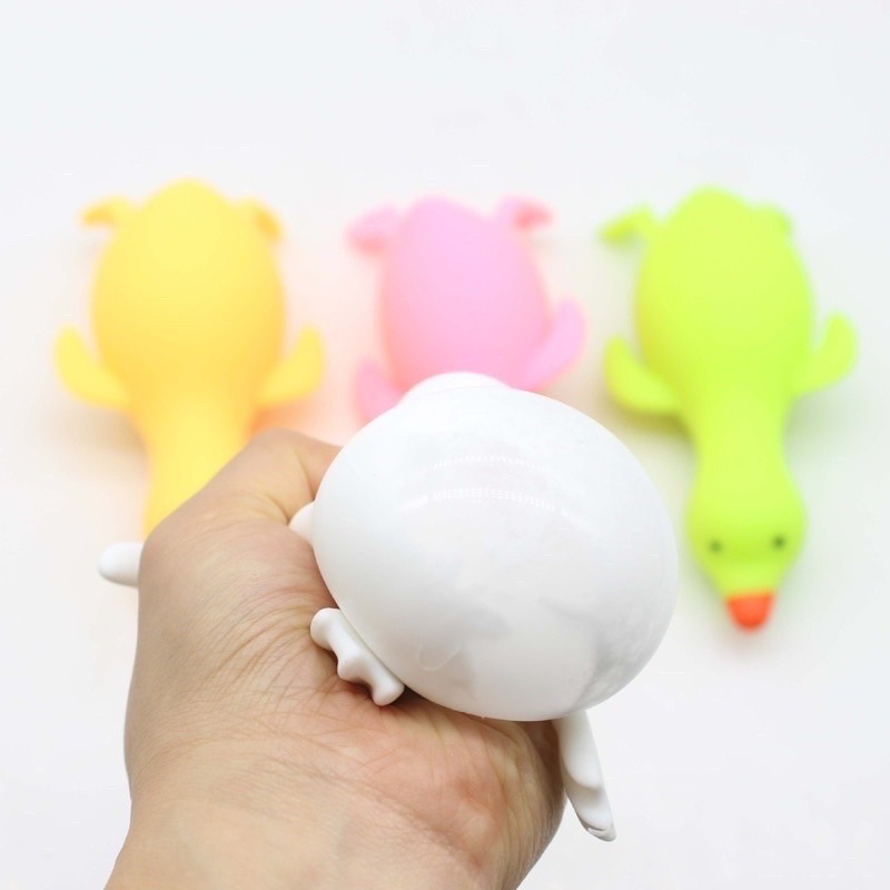 New Squishy Duck Mainan Anak Silikon Bentuk Bebek Stress Ball Promo Mitra