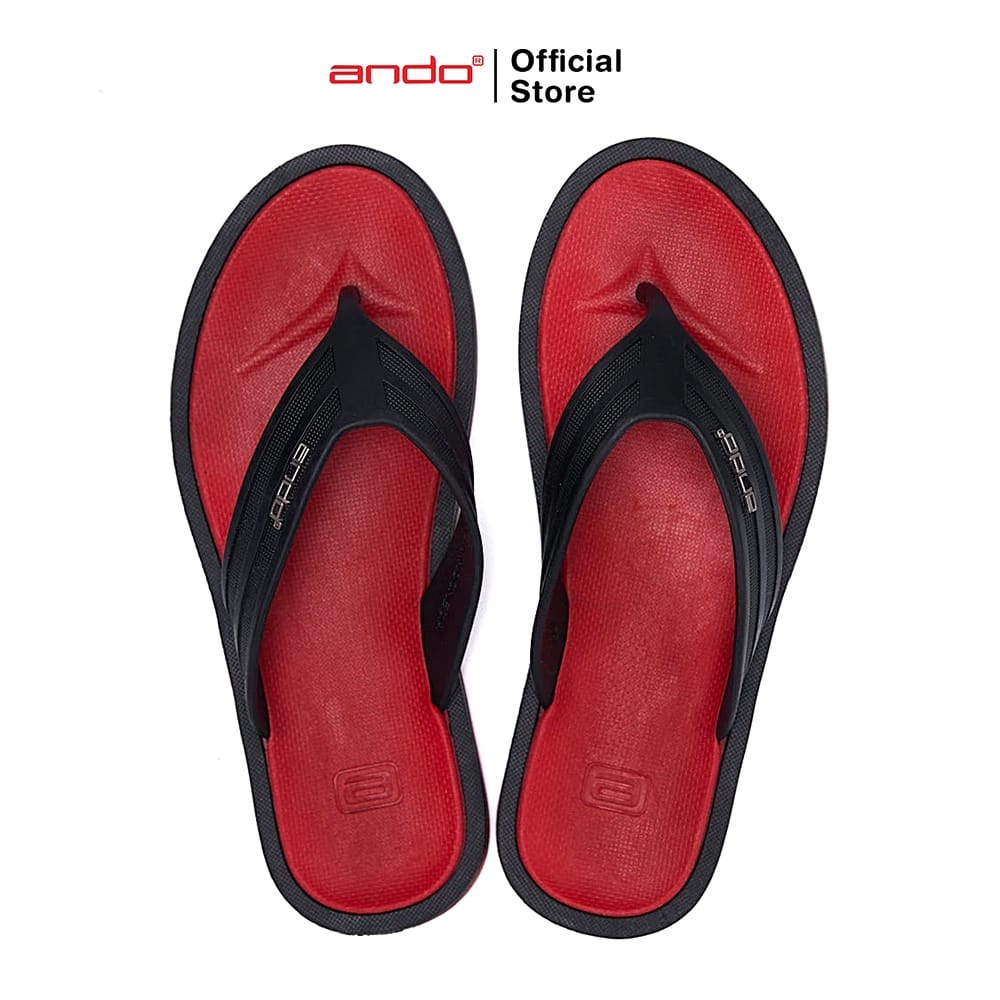 Ando Booster Sandal Jepit Pria Terbaru Distro Premium Nonslip Sendal Cowok Laki Ando Original