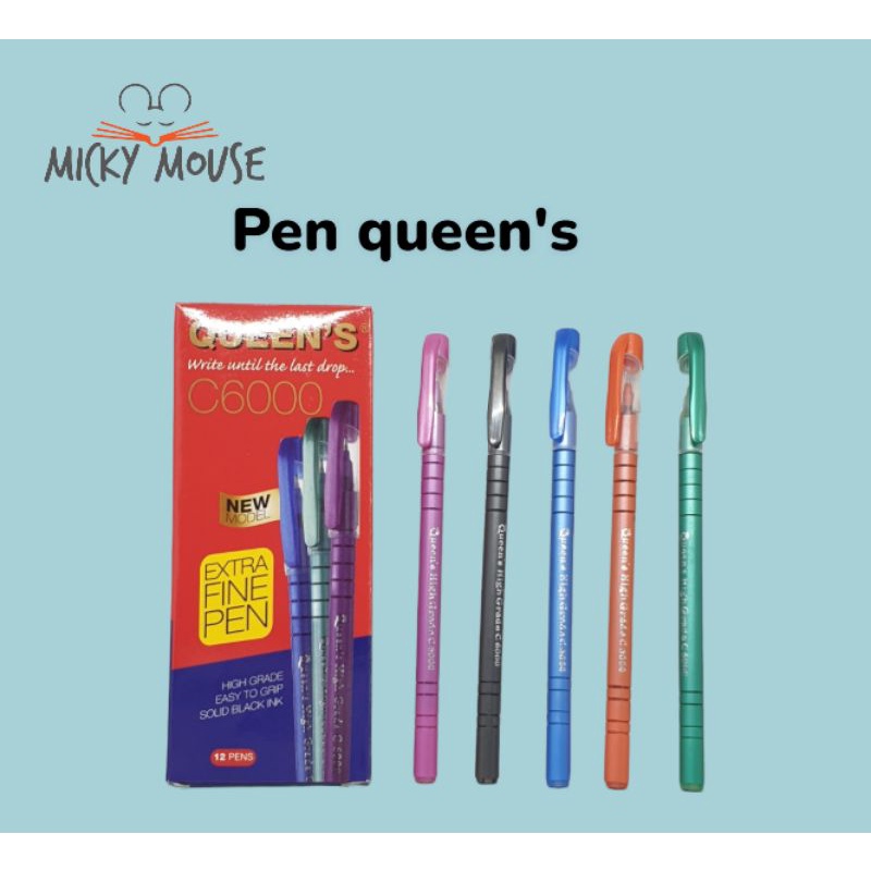 

12 pcs pen queen's C6000