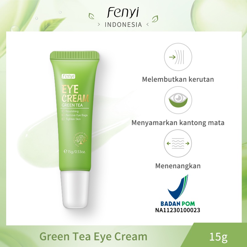 BPOM Fenyi Green Tea Serum Wajah Menghilangkan Bekas Jerawat Mata Kerutan Anti Penuaan 2pcs