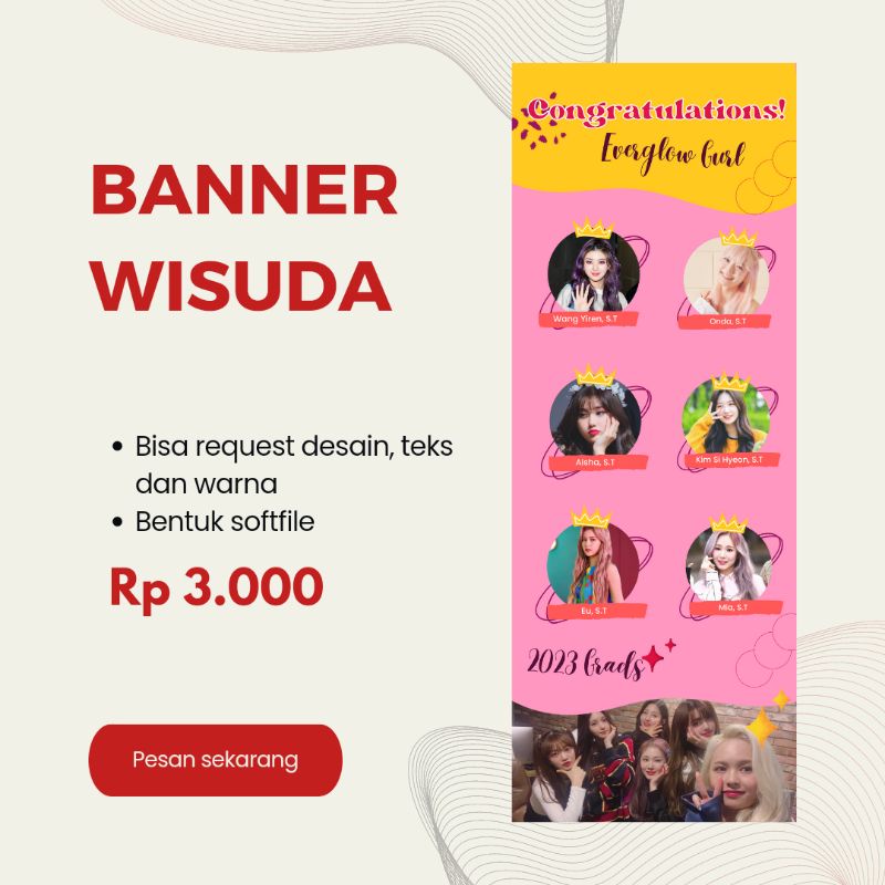 Desain banner wisuda/Spanduk wisuda