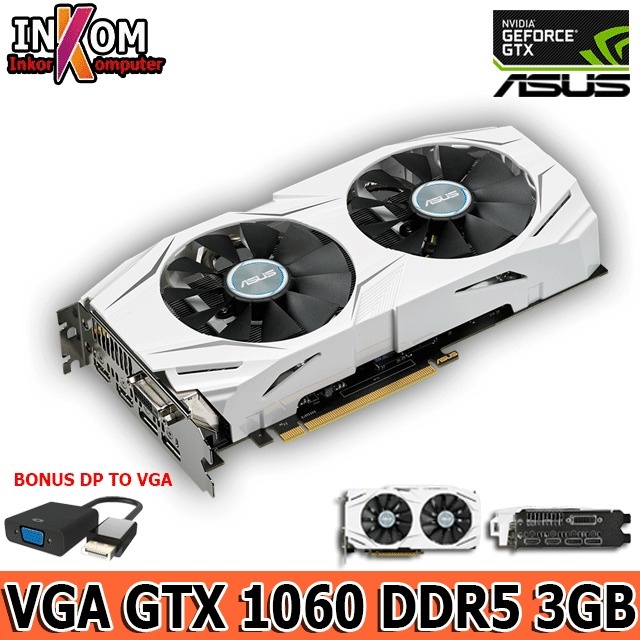 VGA CARD NVIDIA GTX 1060 3GB DDR5 256 bit