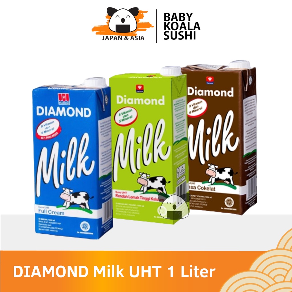 Diamond Milk UHT Susu Full Cream 1 liter | Coklat Low Fat
