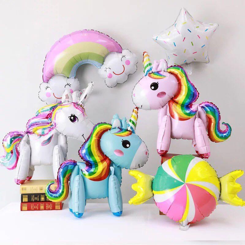 Balon Foil Unicorn 3d Jumbo balon latex balon ulang tahun dekorasi ulang tahun