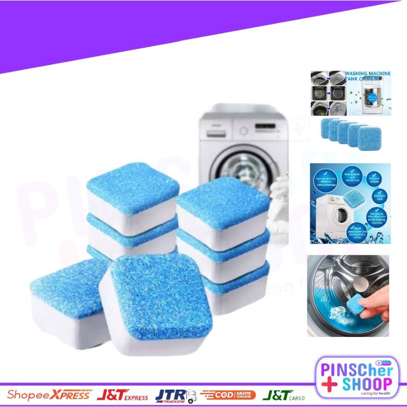 Tablet Pembersih Mesin Cuci Sabun Penghilang Bau Anti Bakteri Deep Cleaning Washing Machine