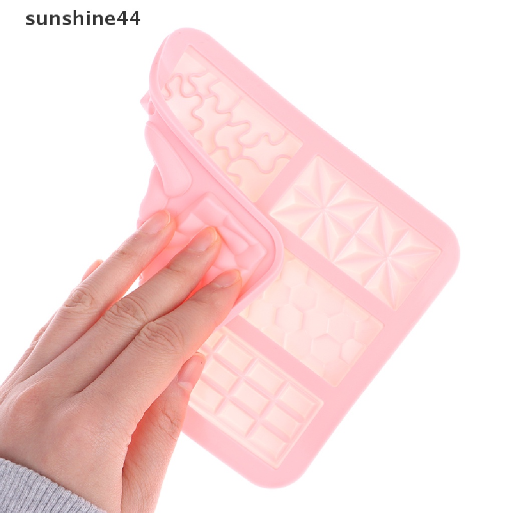 Sunshine 1Pc Cetakan Coklat Silikon 6rongga Fondant Cake Mold Alat Baking Dapur.