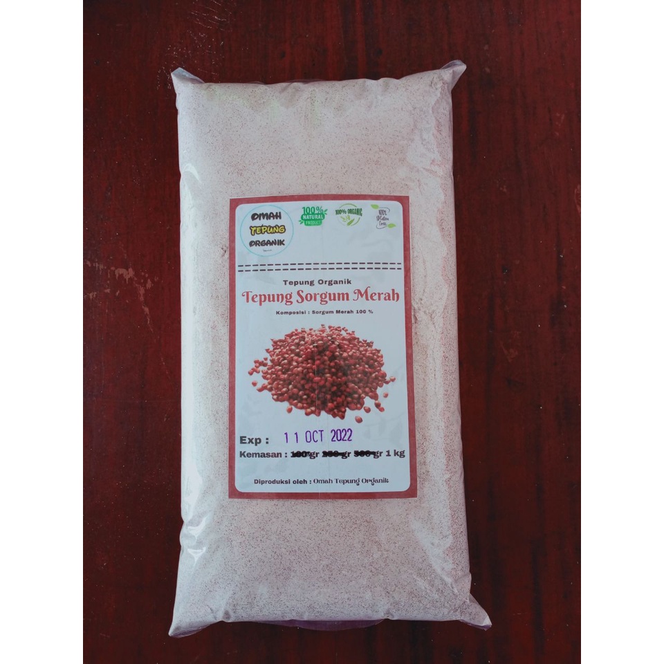 

Tepung SORGUM Organik / Tepung CANTEL Organik kemasan 250 gram