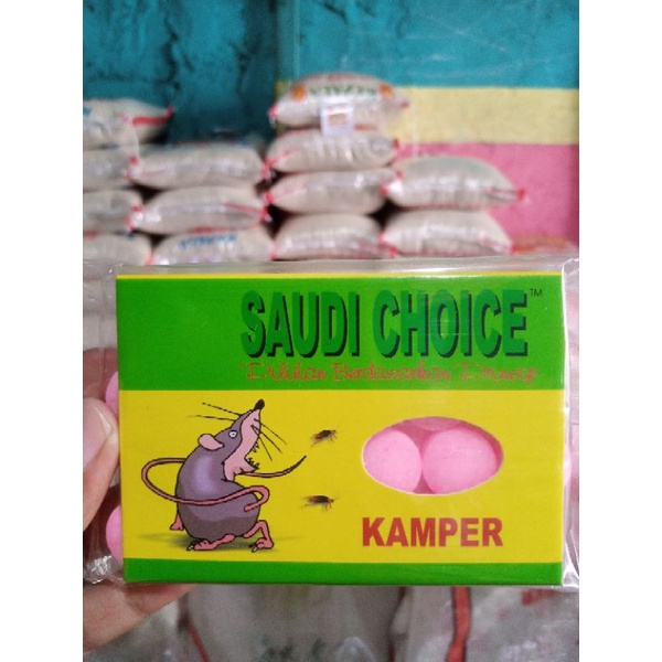 Kamper Pengusir Tikus dan kecoa ampuh/Kamper Saudi Choice pengusir tikus kecoa 40gr