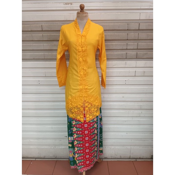 READY KEBAYA ENCIM TUNIK/KEBAYA BORDIR LENGAN PANJANG/ROK TUMPAL