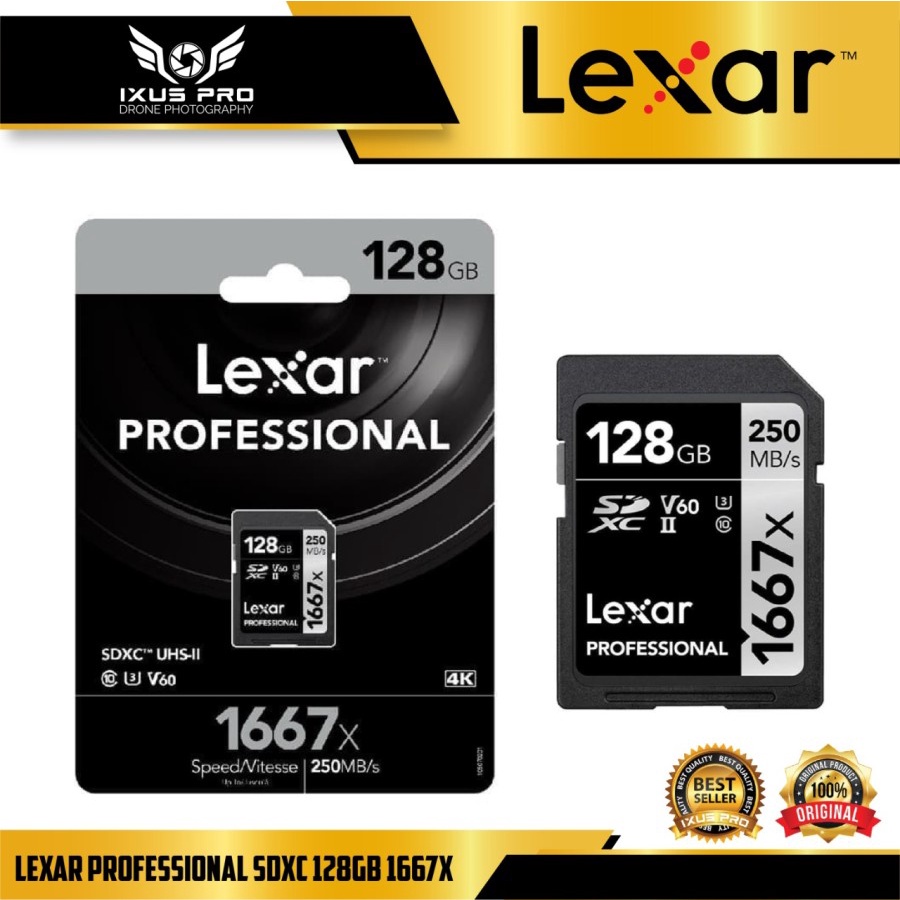 Jual Lexar 64GB 128GB 256GB Professional 1667x UHS-II SDXC Memory Card ...