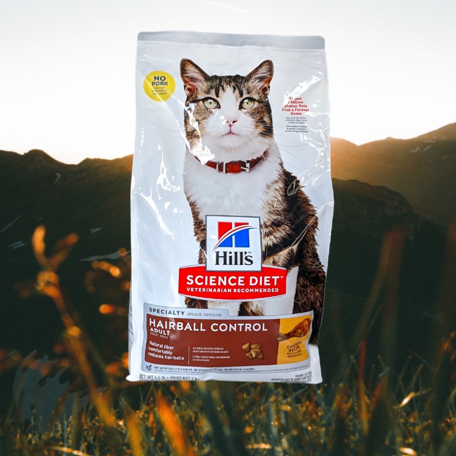 Hills science diet hairball control 2kg / science diet cat adult