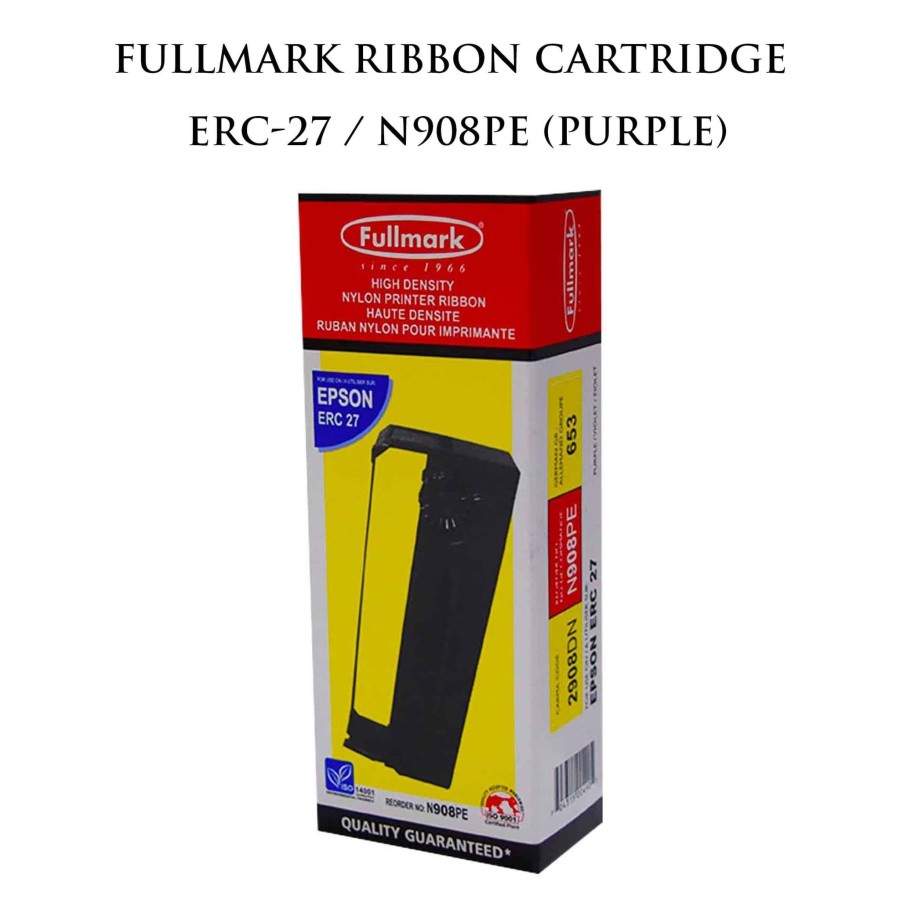 Ribbon Cartridge Pita Printer Fullmark For Epson ERC-27 N908PE Purple