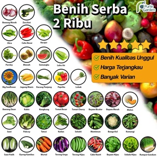Bibit Benih 2 Ribuan Sayuran dan Buah Sawi Bayam Kangkung Dll PG SBY