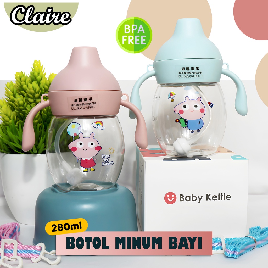 BOTOL MINUM BAYI 270ML / BOTOL MINUM BAYI DUA TANGAN / BOTOL MINUM TERBARU