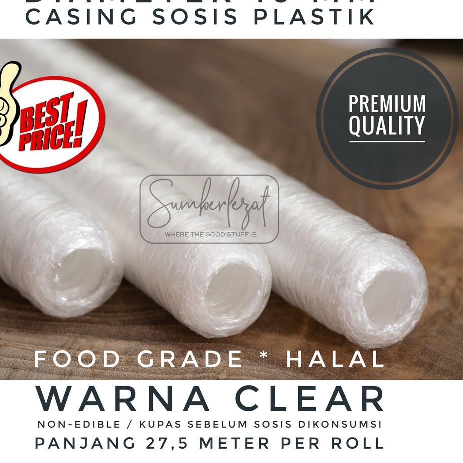 

ANG626 16 mm Clear - Casing Selongsong Sosis Plastik Polyamide Food Grade Halal |||