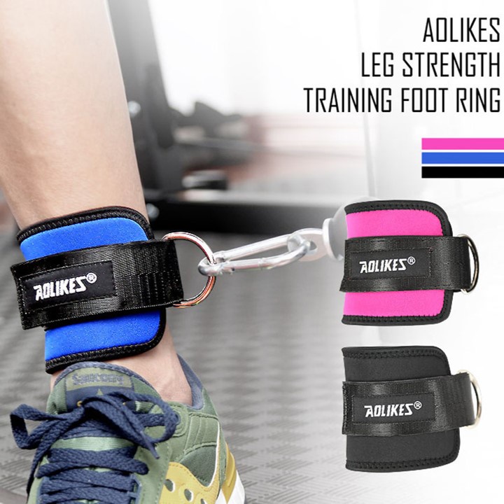 Aolikes Ankle Leg Strap Ring Support Weight Lifting Beban Kaki Gym