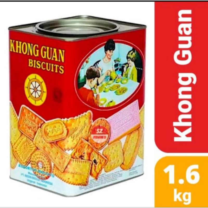 

BISKUIT "KHONG GUAN" KALENG 1.600 Gram.