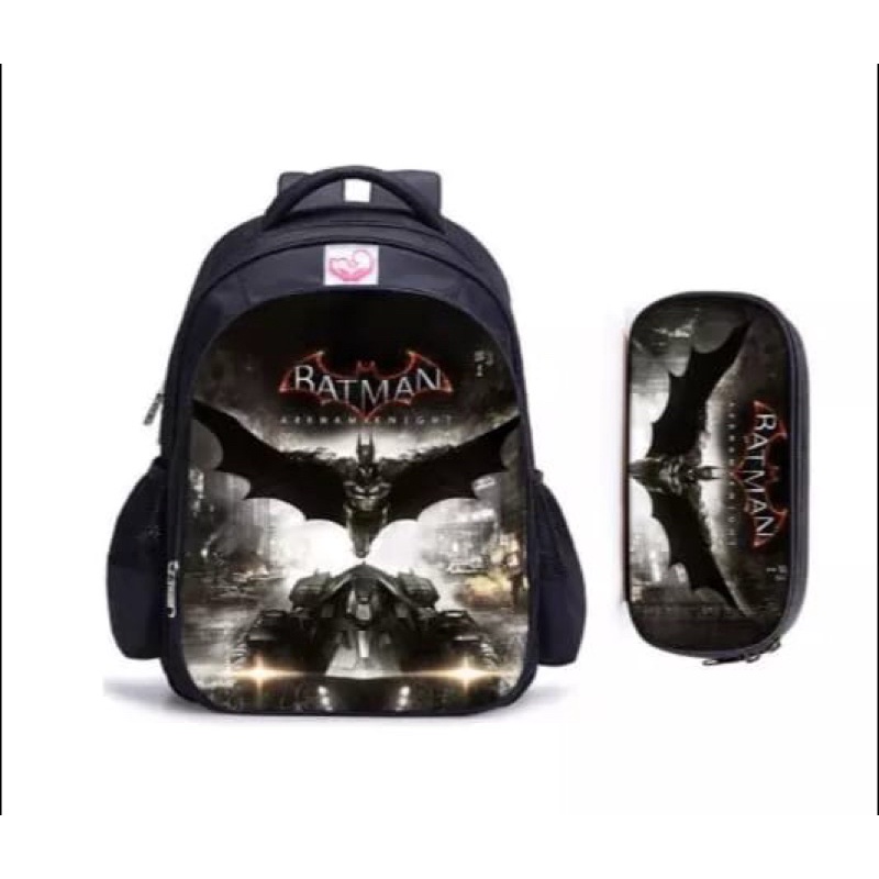 Tas Sekolah Anak TK - SD Tas Karakter Superhero Batman - MOCHILLASTORE - Tas Anak Laki-Laki