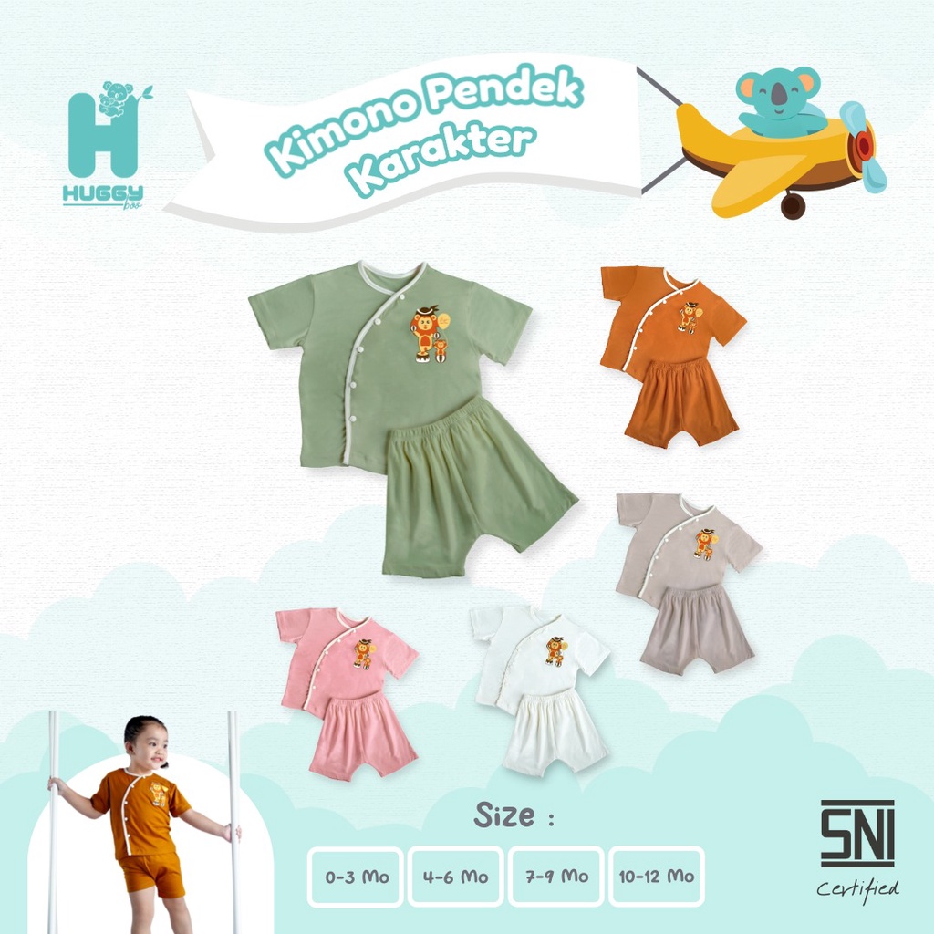 Huggy boo - Kimono Pendek Karakter