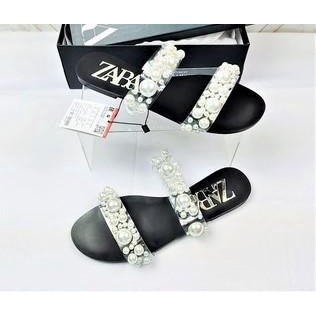 ZR Pearl Flat Double Strap Sandal 0205