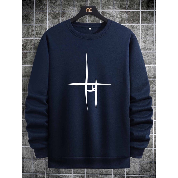 HELI Sweater Crewneck Print DTF II HELI Sweatshirt Basic II Sz M - XL Anak &amp; Dewasa ( Pria &amp; Wanita )