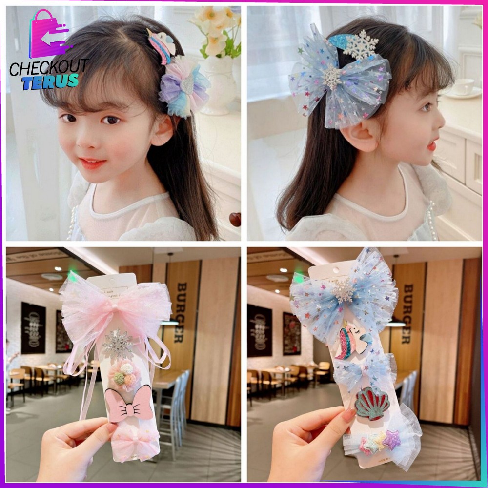 CT C340 C342 PART 2 Jepit Rambut Anak Lucu Set 10IN1 Jepitan Rambut Anak Perempuan Baby Hair Clips Korean Fashion Acsessoris