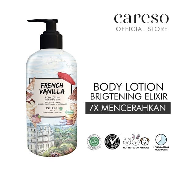 CARESO HAND BODY LOTION JASMINE BLOSSOM - FRENCH VANILLA - VELVET ROSE 280ML