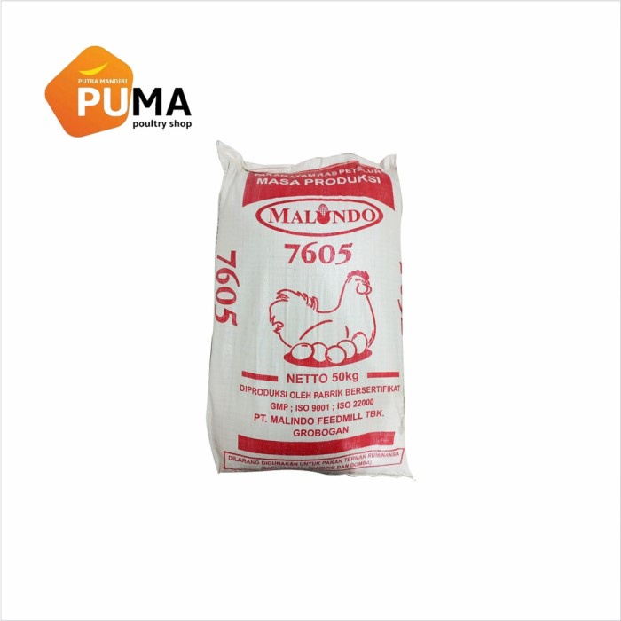 Buruan beli] PUR AYAM PETELUR PAKAN AYAM PETELUR UMUR 19-50 MINGGU MALINDO 7605