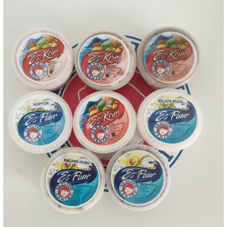 

Home made es krim Eskimo ice cream bentuk cup