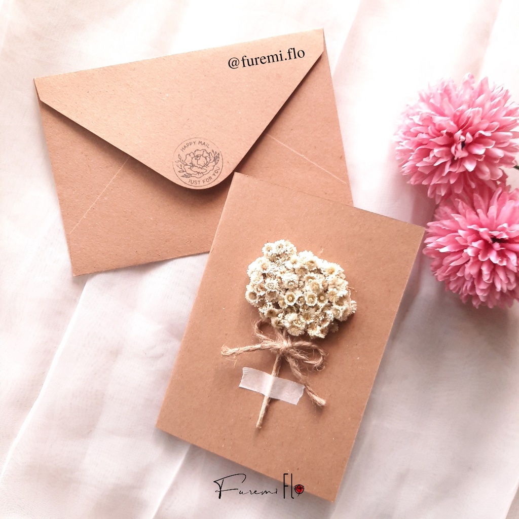 

Amplop Mini bouquet | Kartu ucapan Bunga | Amplop Rustic Bunga