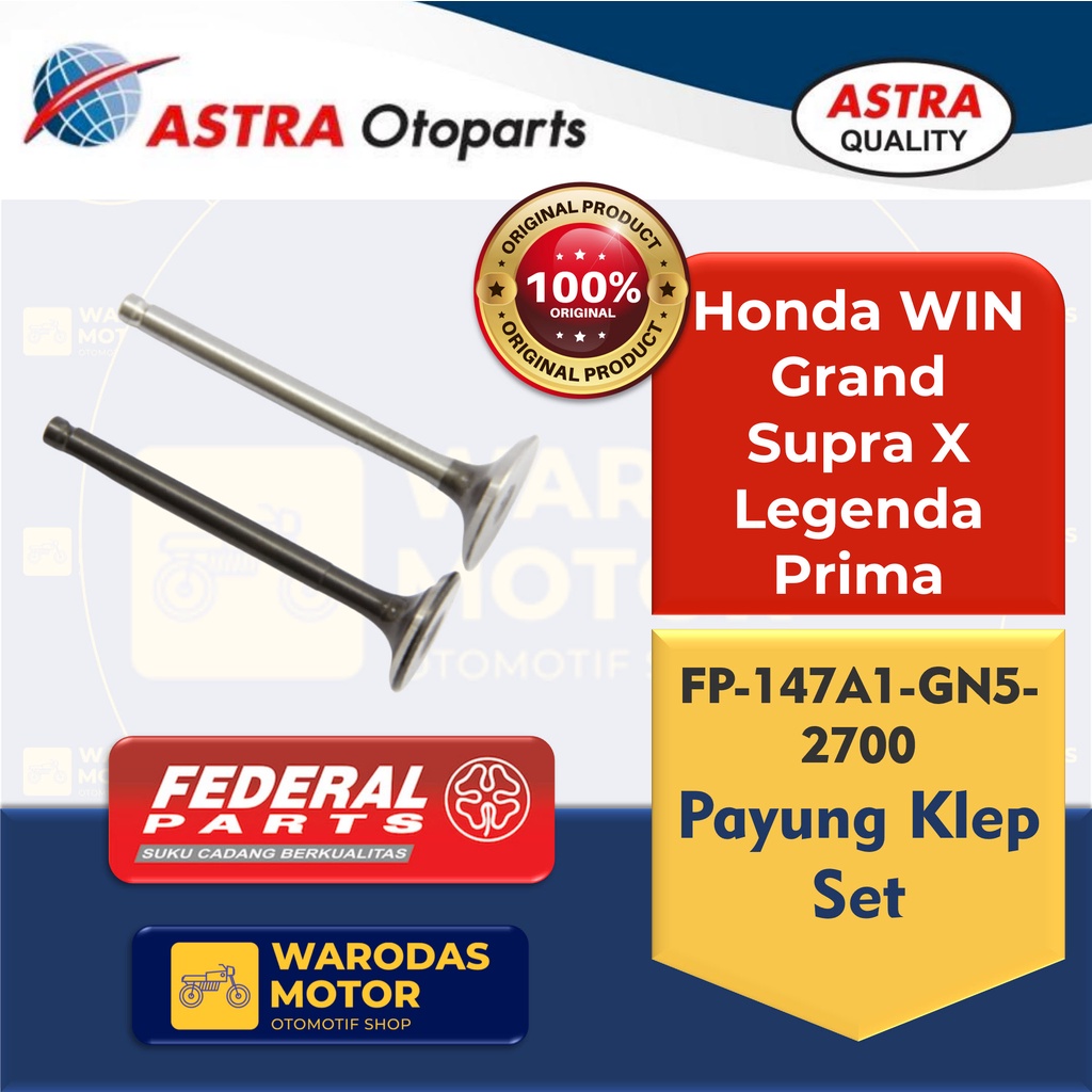 Klep Honda Win, Grand, Supra x, Prima, Legenda,  Original Federal
