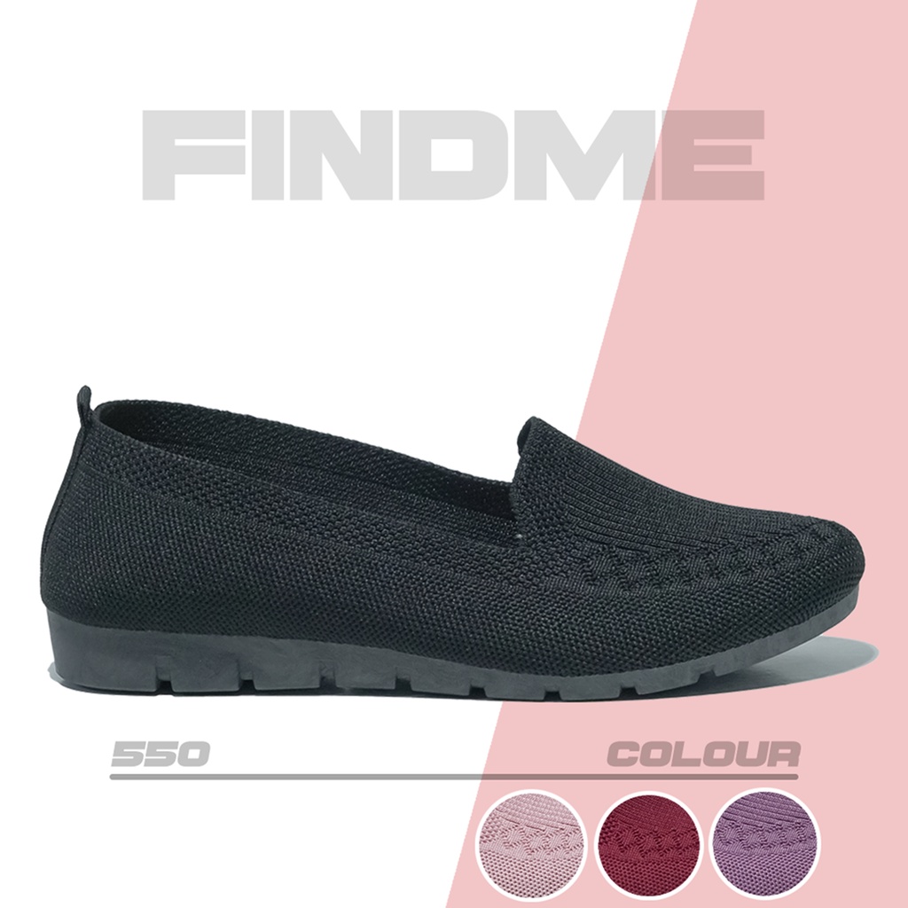SEPATU WANITA SNEAKERS TANPA TALI IMPORT MODEL TERBARU IMPORT KEKINIAN KANVAS FLYKNIT 550