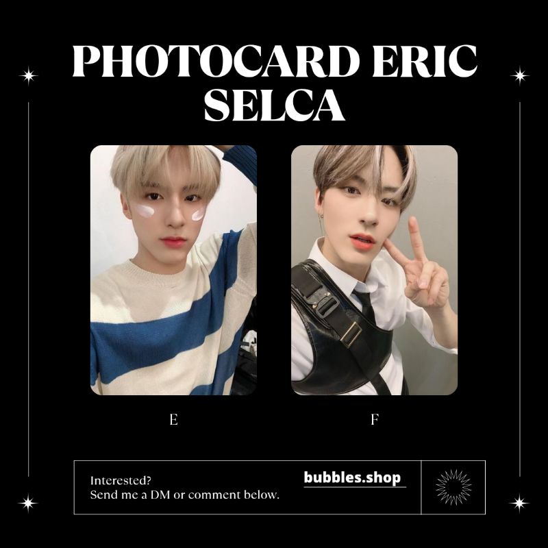 PHOTOCARD UNOFFICIAL ERIC THE BOYZ SELCA