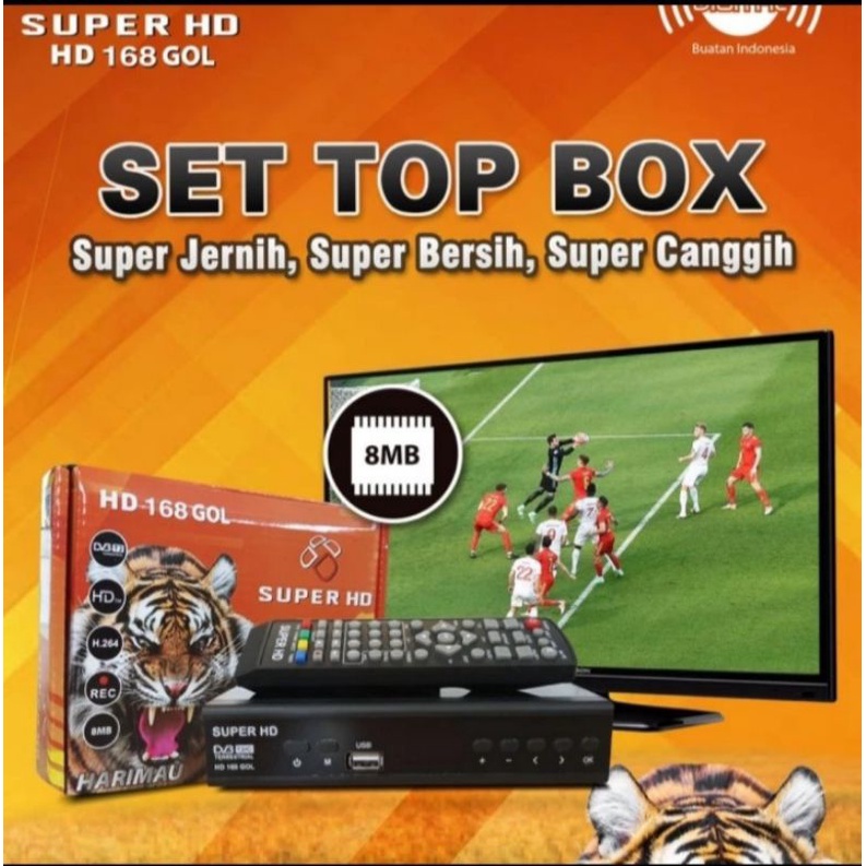 SET TOP BOX SUPER HD HARIMAU/ super hd harimau 168 gol