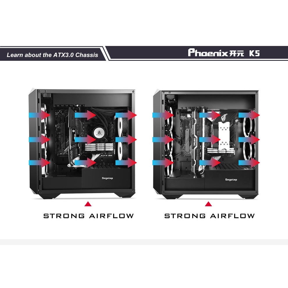 Segotep Phoenix K5 Casing PC Gaming