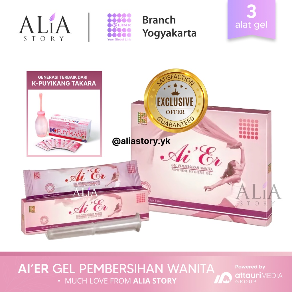 [EXCLUSIVE] AI ER Feminine Hygiene Gel (1 Box isi 3 Alat Gel) Pembersih Kewanitaan Gen Puyikang Taka