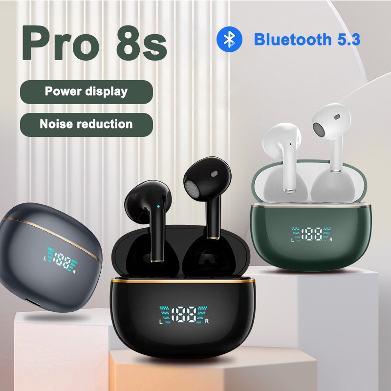 Pro8s TWS Bluetooth Earphone Touch Earphones Wireless Headphone Earbuds Sports Headsets Bluetooth5.3