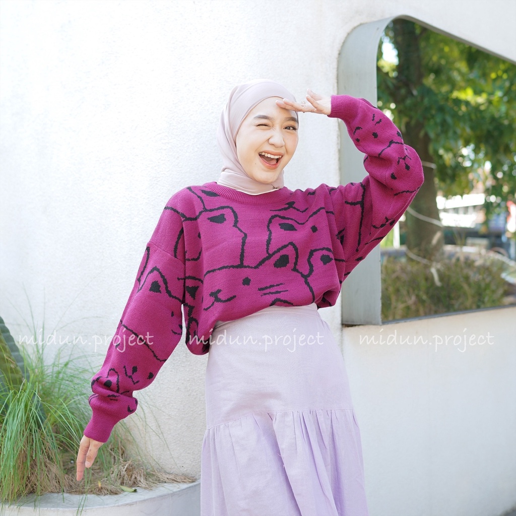 SWEATER MOSSY KNIT | SWEATER RAJUT PREMIUM