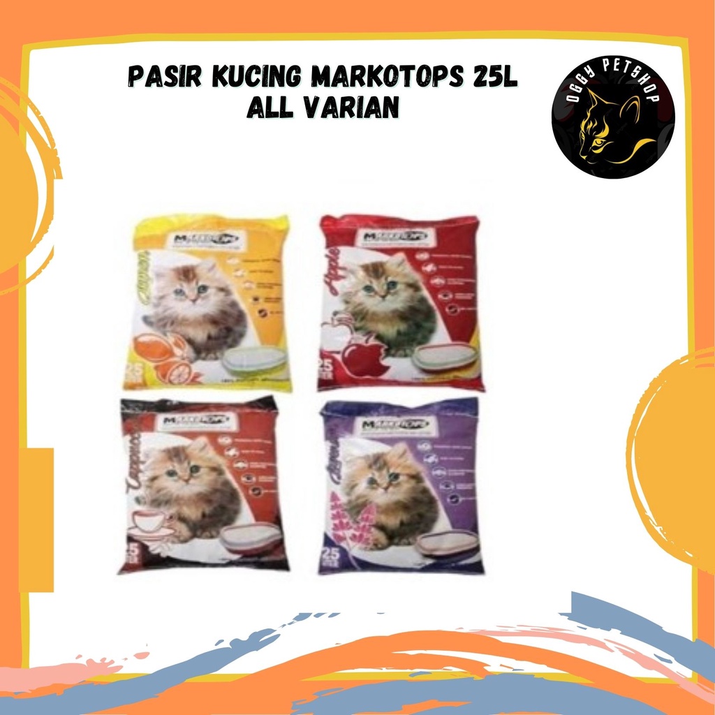 PASIR KUCING MARKOTOPS 25L ALL VARIAN KHUSUS (GRAB/GOSEND)