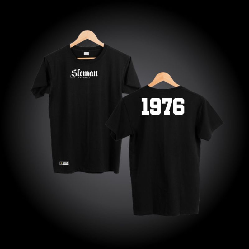 KAOS T SHIRT SLEMAN 1976 PSS SLEMAN 1976 BCSXPSS SLEMANIA TERMURAH COTTON COMBAT 30s DISTRO