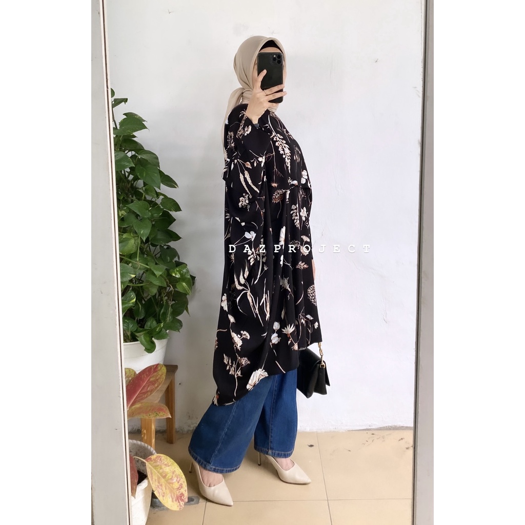 Kaftan Jumbo Motif Tunik LD 212 Tunik Kaftan Motif Kaftan Katun Rayon adem by Dazproject