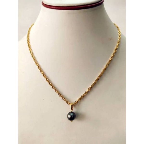 Kalung Mutiara Emas Muda kadar 15% (kalungnya bs request model)